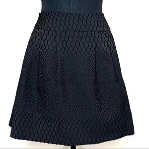 🔥 Jennifer Lopez Black Textured Skirt sz 6